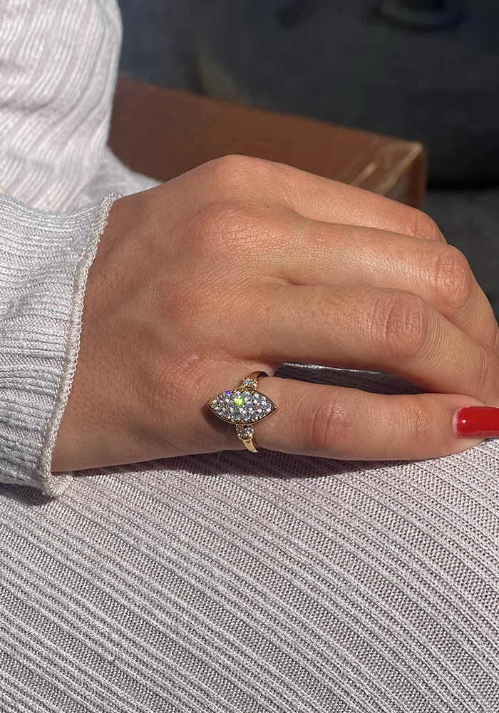Bague Leva Plaqué Or