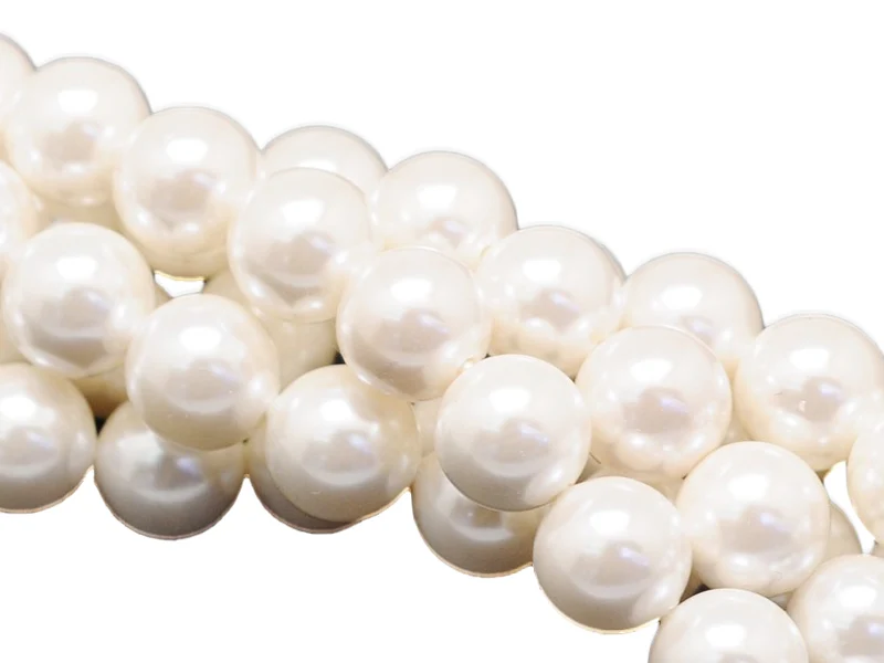 20 perles rondes effet culture - 6 mm