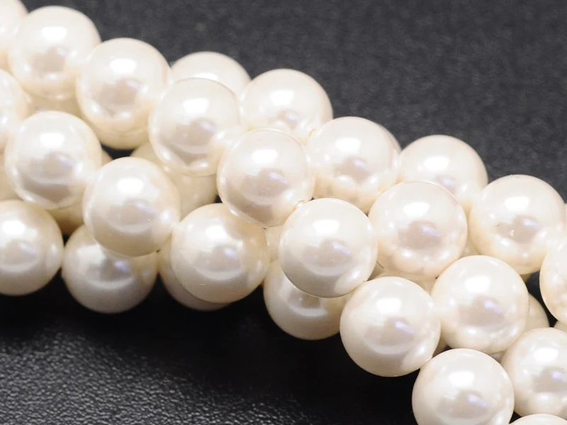 20 perles effet culture rondes - 8 mm