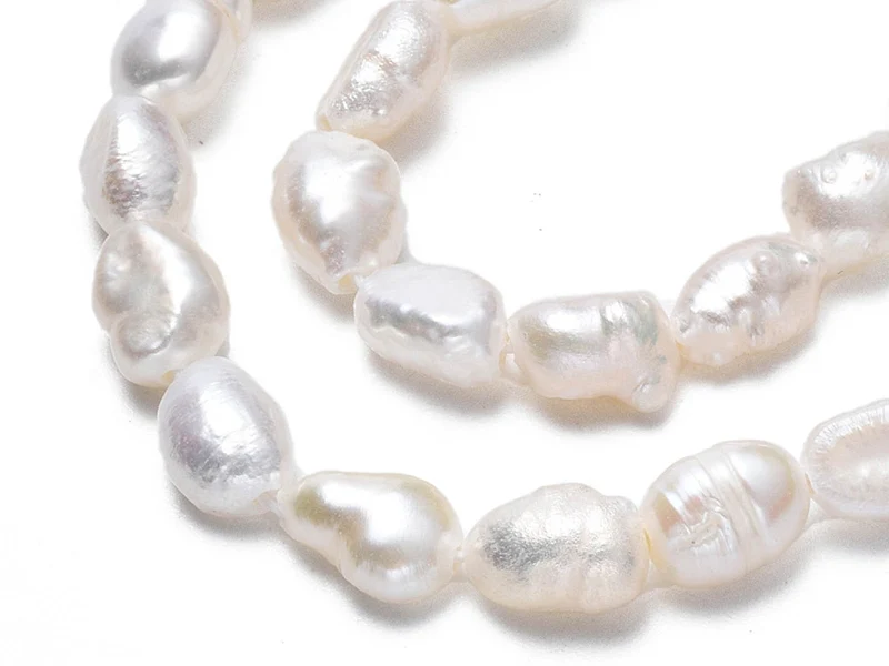 Lot de 20 perles de culture - forme graine - 4 à 8 mm