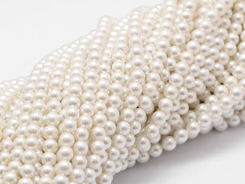 Lot de 20 perles effet culture rondes - 4 mm