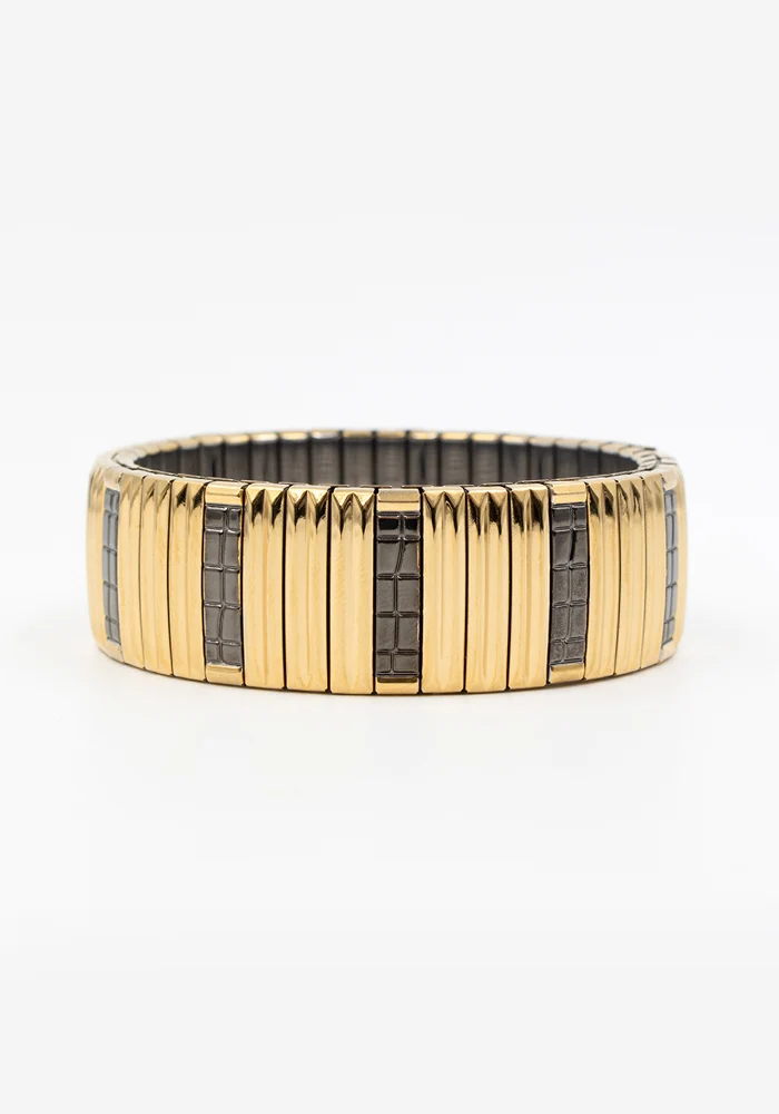 Bracelet Sig 18 Stripes Gold And Black