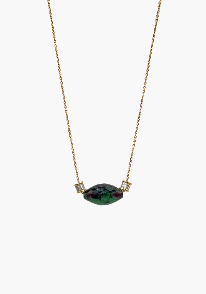 Collier Livia Zoïsite