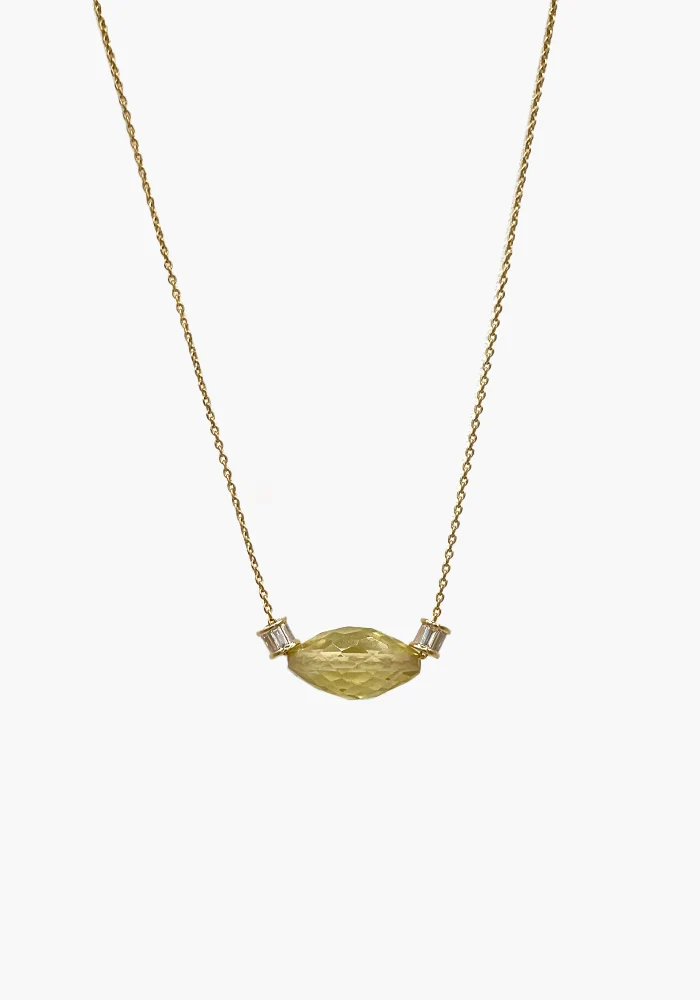 Collier Livia Quartz Lemon