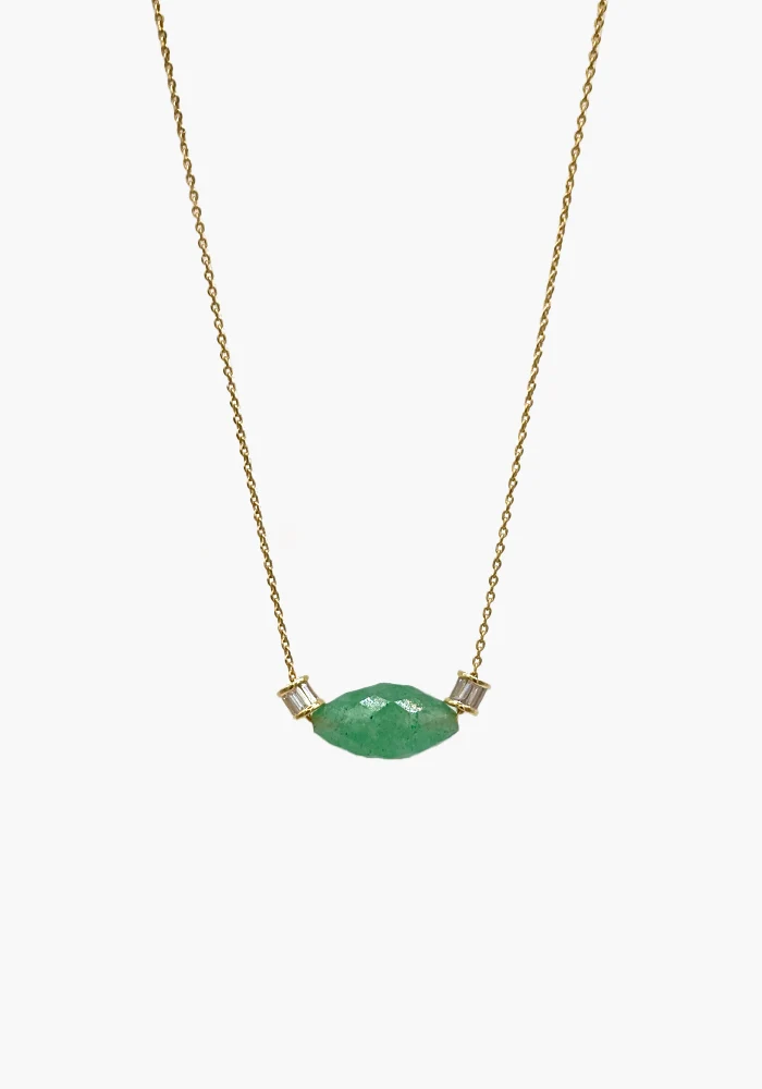Collier Livia Quartz Vert