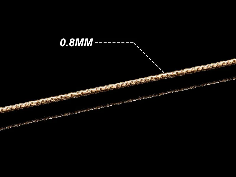 10 mètres de fil de cuivre texturé - doré brillant - 0,8 mm