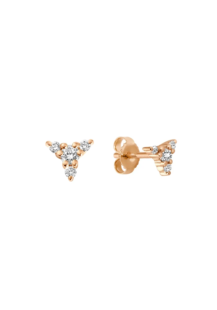 Boucles D'Oreilles Kosmos Or Rose