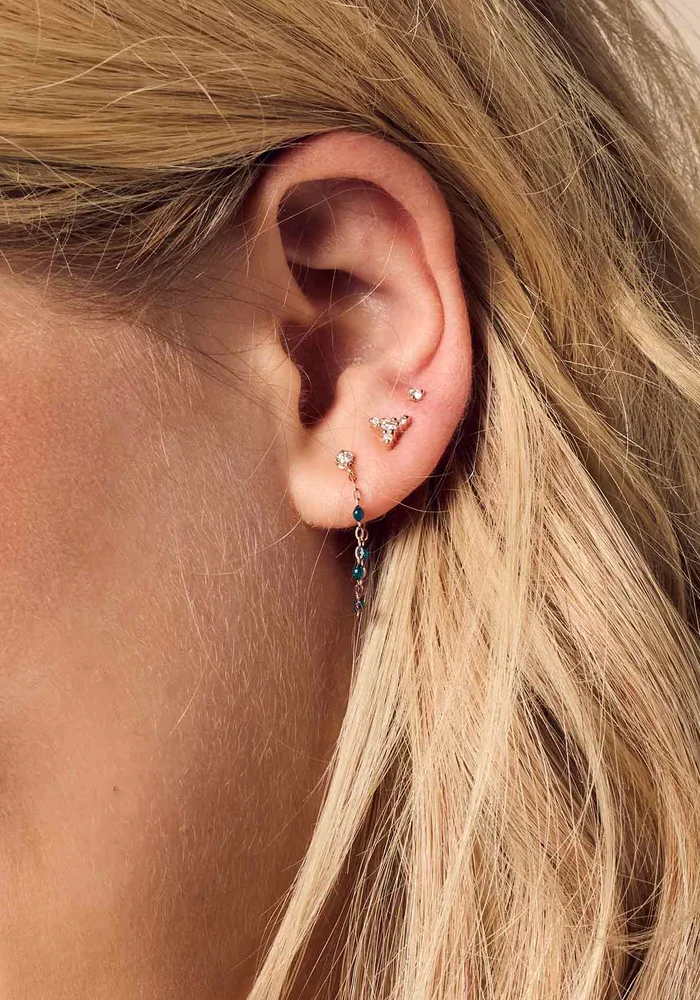 Boucles D'Oreilles Kosmos Or Rose