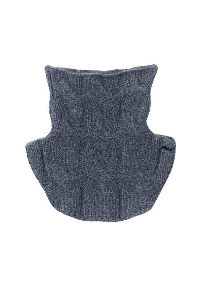 Col Cachemire Cable Gris