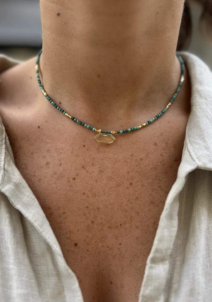 Choker Hexa Turquoise