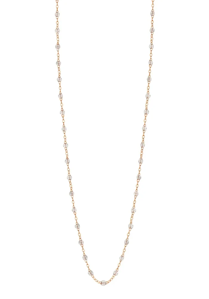 Sautoir Classique Gigi Or Rose Et Résines Sparkle 86cm