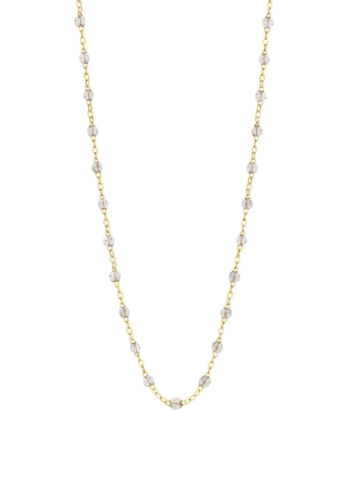 Collier Classique Gigi Or Jaune Et Résines Sparkle 50cm