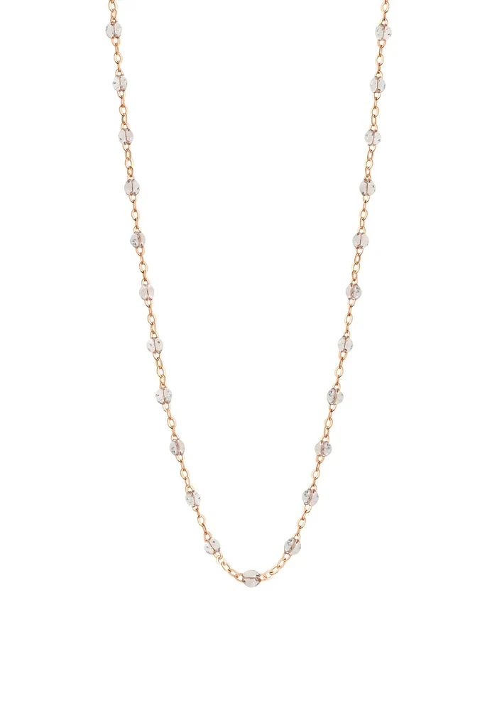 Collier Classique Gigi Or Rose Et Résines Sparkle 50cm