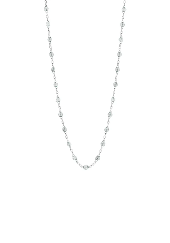 Collier Classique Gigi Or Blanc Et Résines Sparkle 42cm