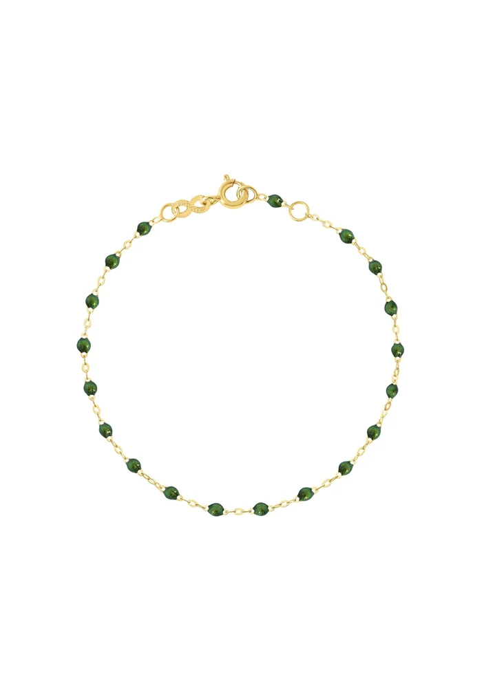 Bracelet Classique Gigi Or Jaune Et Résines Scarabée 15cm