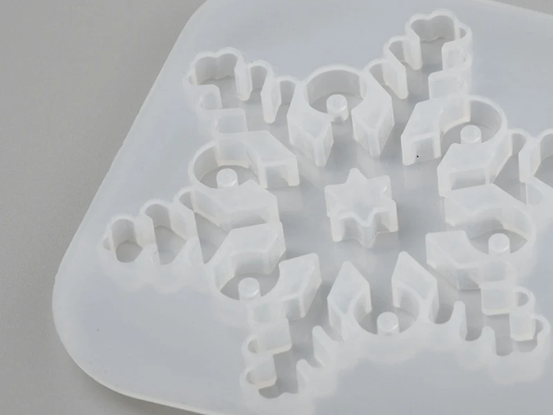 Moule en silicone - 3 flocons de neige