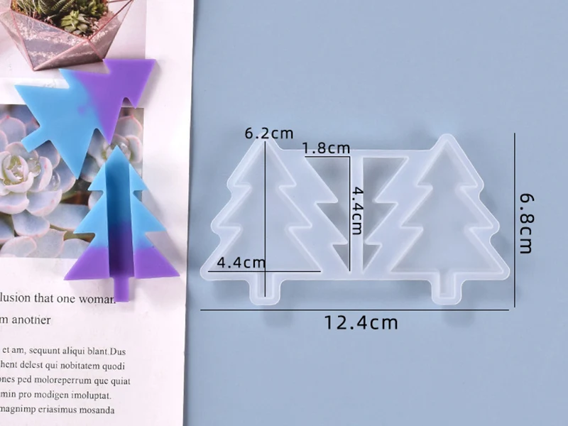 Moule en silicone - sapin 3D