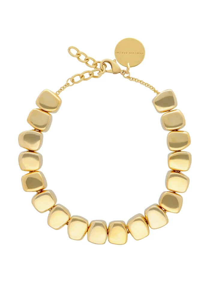 Collier Small Organic Shaped Gold