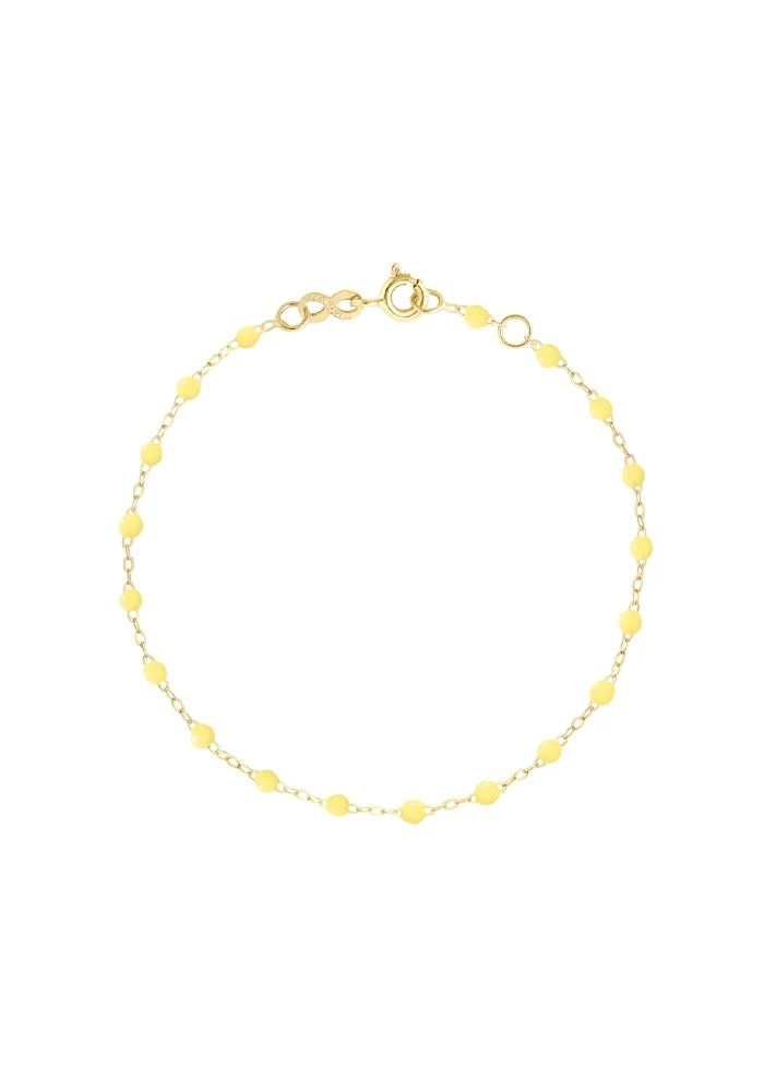 Bracelet Classique Gigi Or Jaune Et Résines Mimosa 15cm