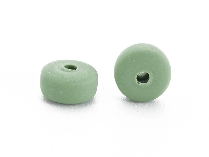 Boite de perles heishi épaisses 6 mm - Kaki