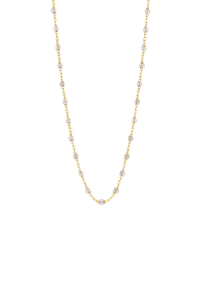 Collier Classique Gigi Or Jaune Et Résines Sparkle 42cm