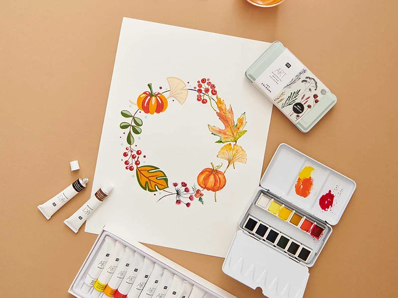 Coffret aquarelle - 12 couleurs glacées