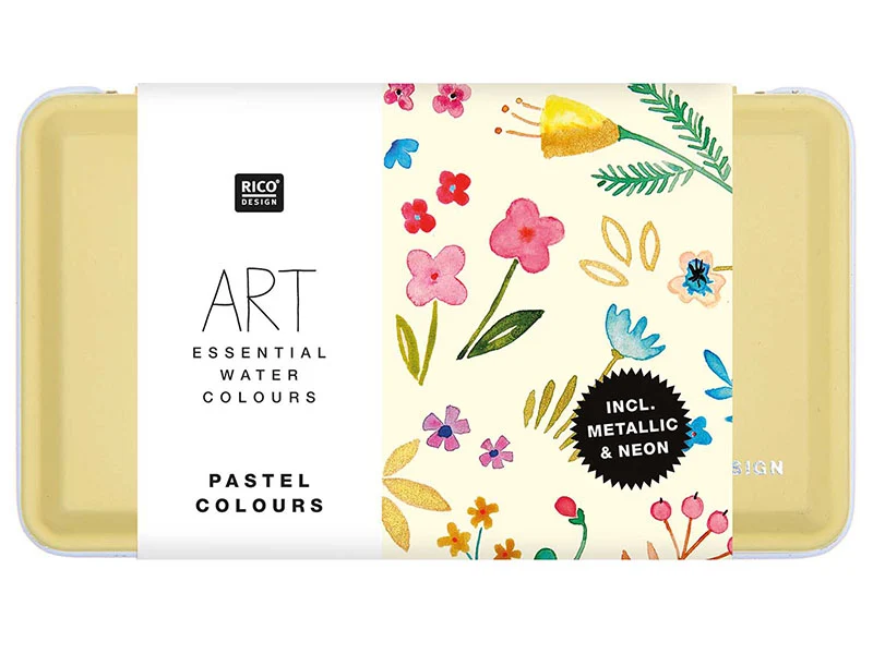 Coffret aquarelle - 12 couleurs pastels