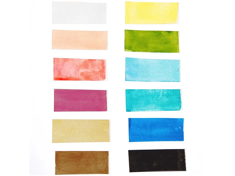 Coffret aquarelle - 12 couleurs pastels