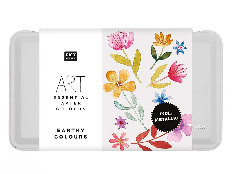 Coffret aquarelle - 12 couleurs terre