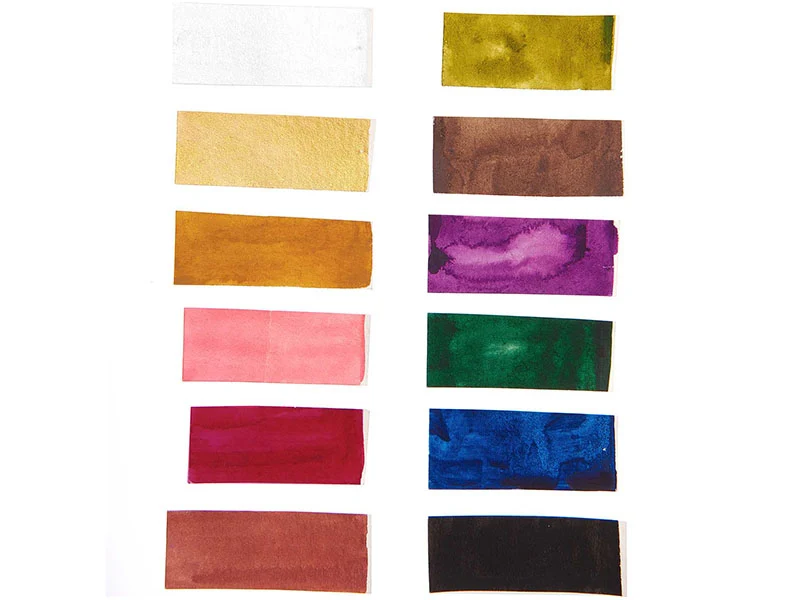 Coffret aquarelle - 12 couleurs terre