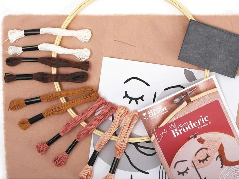 Kit de broderie décorative - Line art