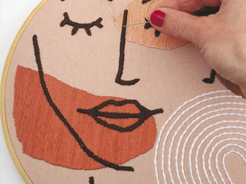 Kit de broderie décorative - Line art