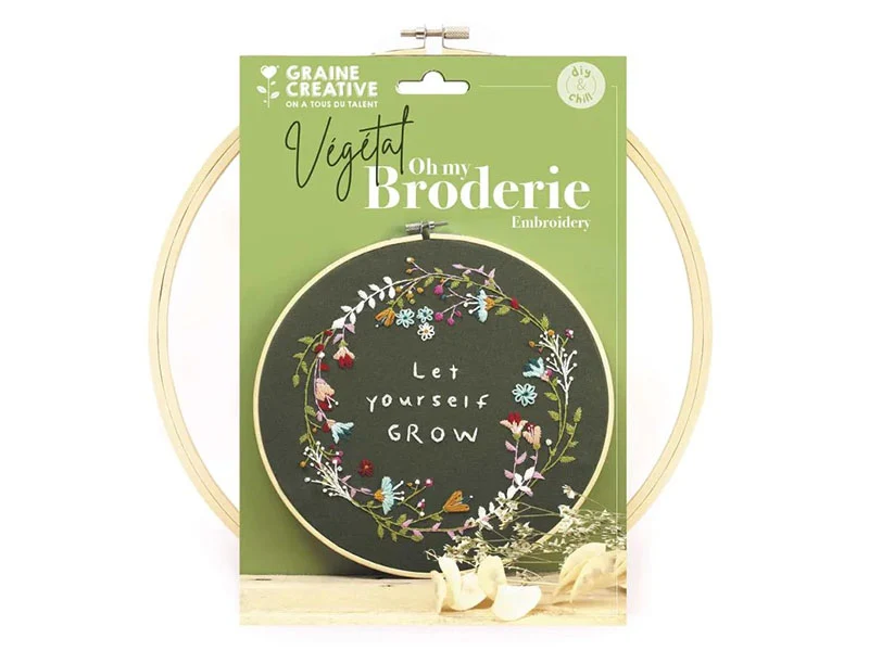 Kit de broderie décorative - Végétal