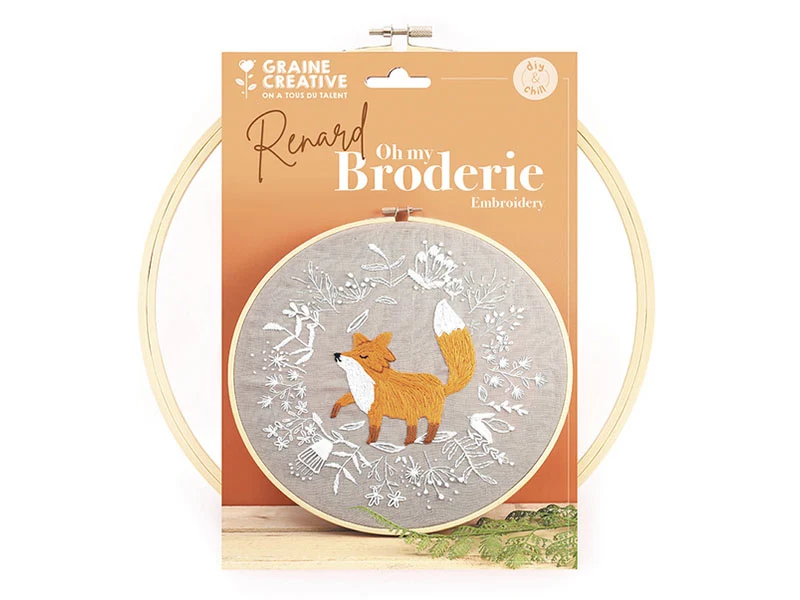Kit de broderie décorative - Renard