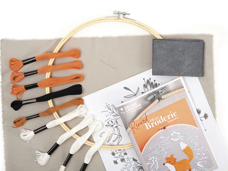 Kit de broderie décorative - Renard