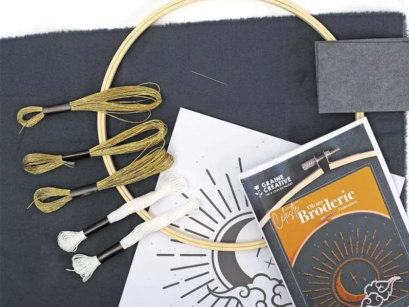 Kit de broderie décorative - Céleste