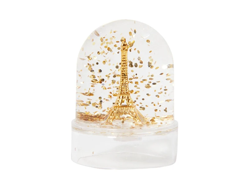 Mini-boule à neige Tour Eiffel - Paillettes dorées