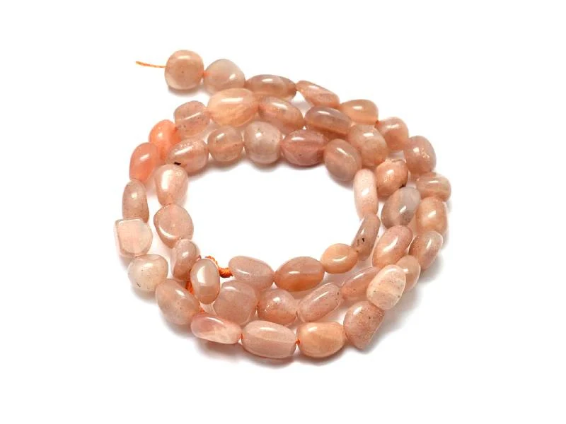 Lot de 20 perles pépites - Pierre de soleil
