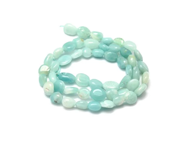 Lot de 20 perles pépites - Amazonite naturelle