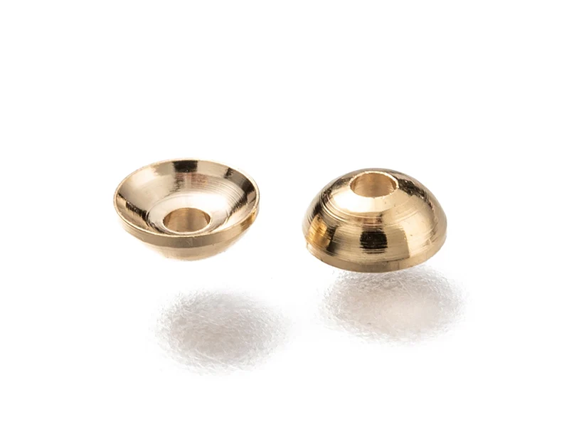 Lot de 20 perles intercalaires forme cloche en laiton - Doré à l'or fin