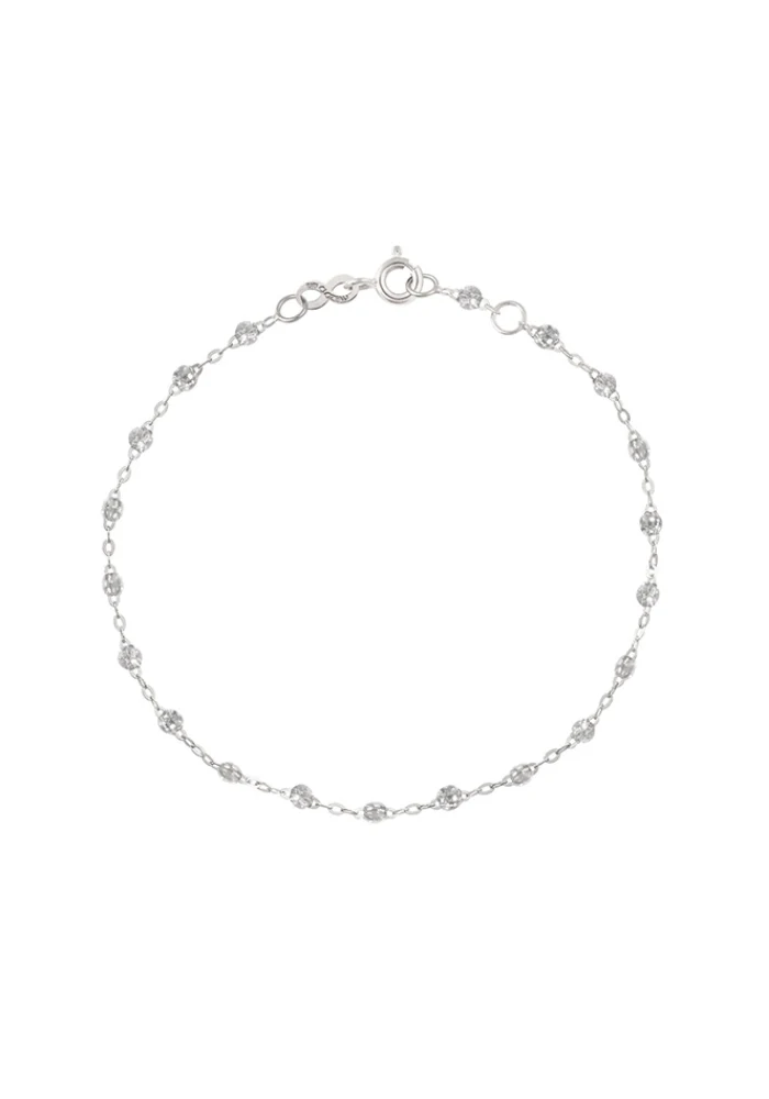 Bracelet Classique Gigi Or Blanc Et Résines Sparkle 17cm