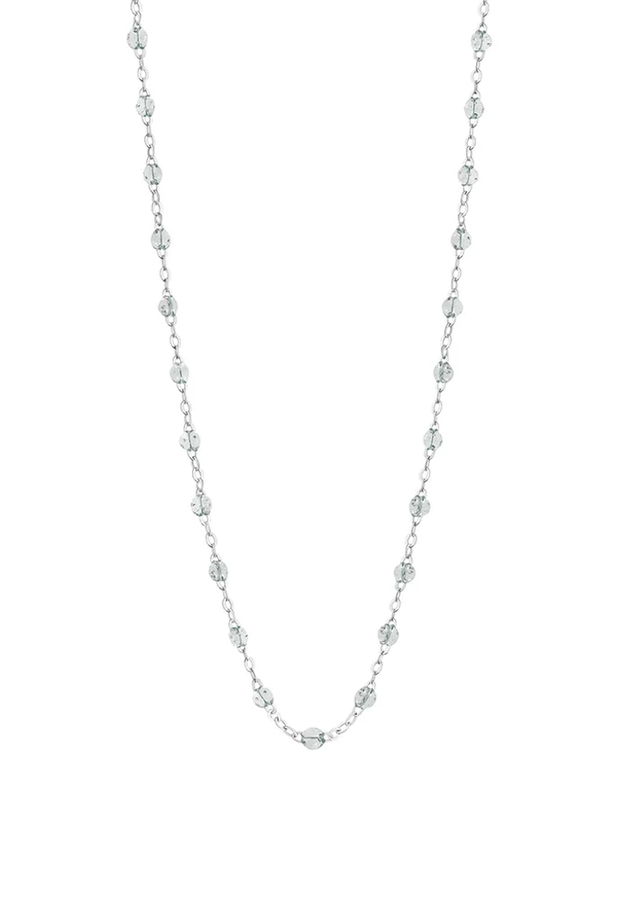 Collier Classique Gigi Or Blanc Et Résines Sparkle 50cm
