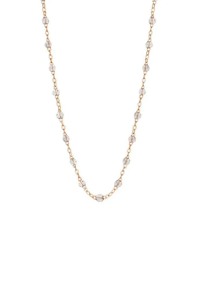 Collier Classique Gigi Or Rose Et Résines Sparkle 42cm