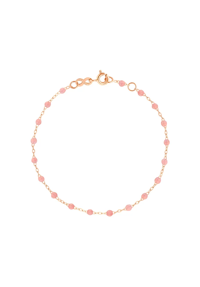 Bracelet Classique Gigi Or Rose Et Résines Blush 15cm