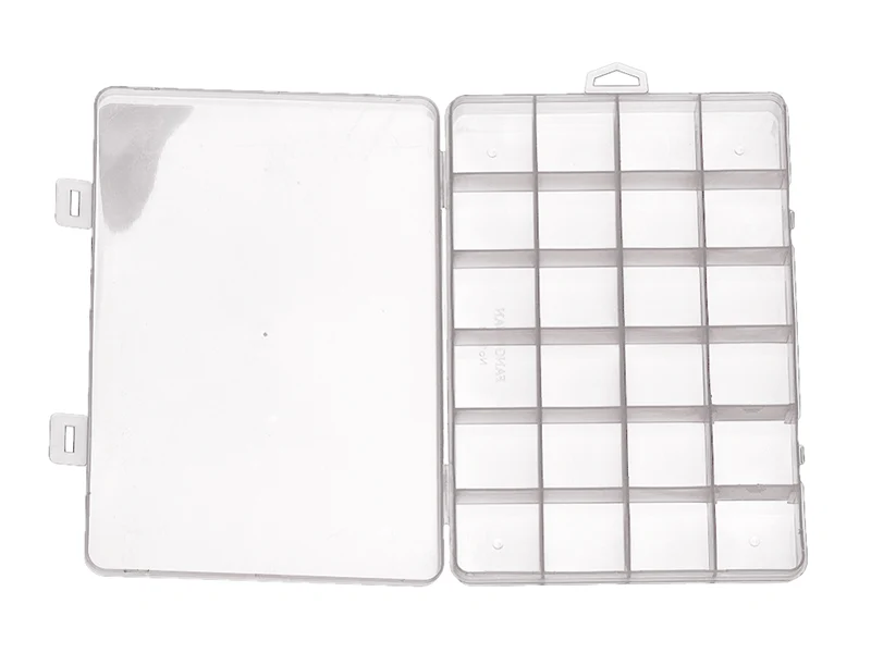 Boite de rangement pour perles - 24 compartiments - 19 x 13 cm