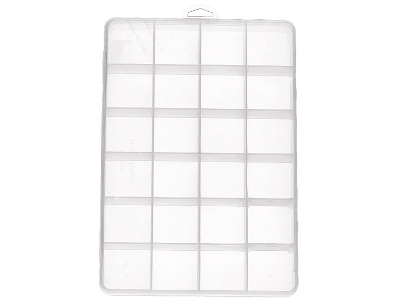 Boite de rangement pour perles - 24 compartiments - 19 x 13 cm