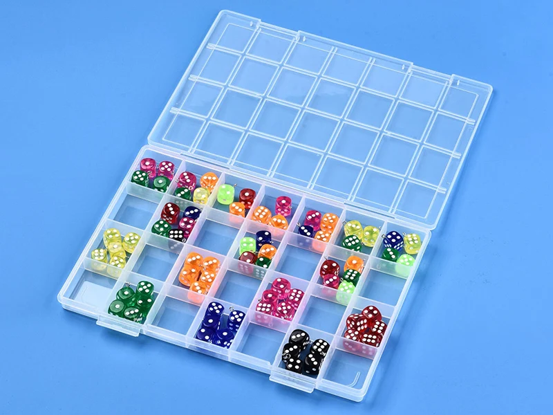 Boite de rangement pour perles - 28 compartiments - 28 x 19 cm