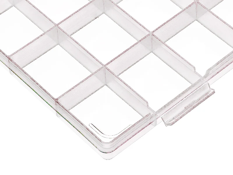 Boite de rangement pour perles - 28 compartiments - 28 x 19 cm