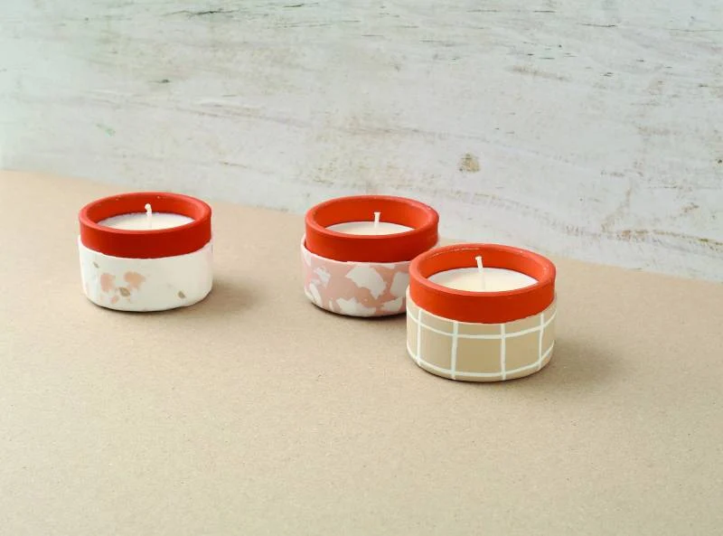 Kit Fimo home déco - 3 bougies