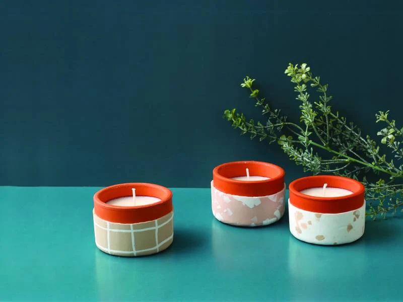Kit Fimo home déco - 3 bougies
